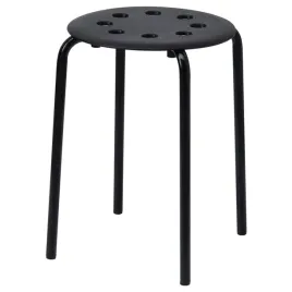 ikea-marius-stolek-taboret-czarny