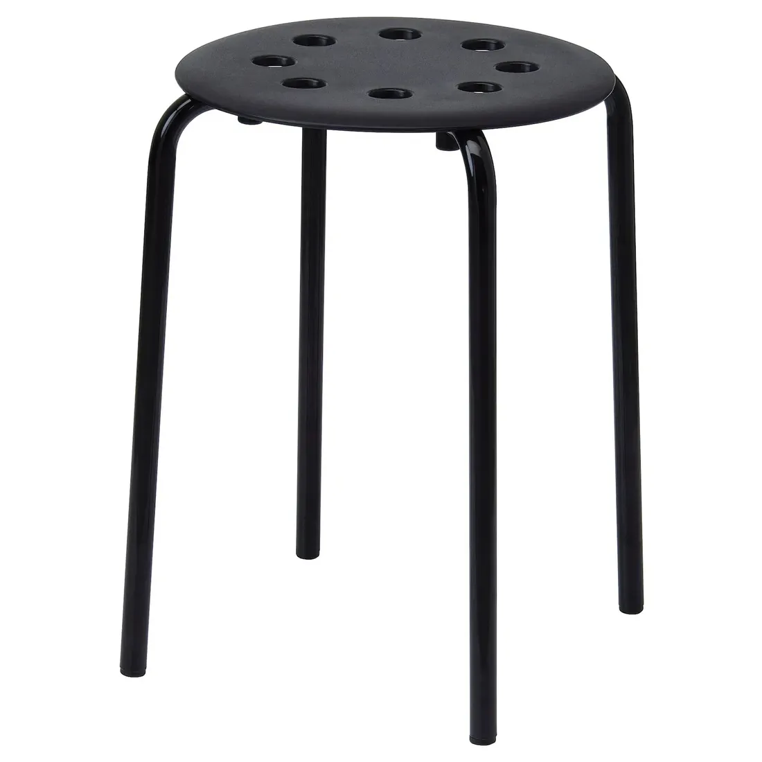 ikea-marius-stolek-taboret-czarny