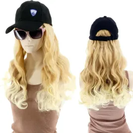 damska-czapka-z-daszkiem-i-peruka-wlosy-dlugosc-40cm-jasny-blond-krecone
