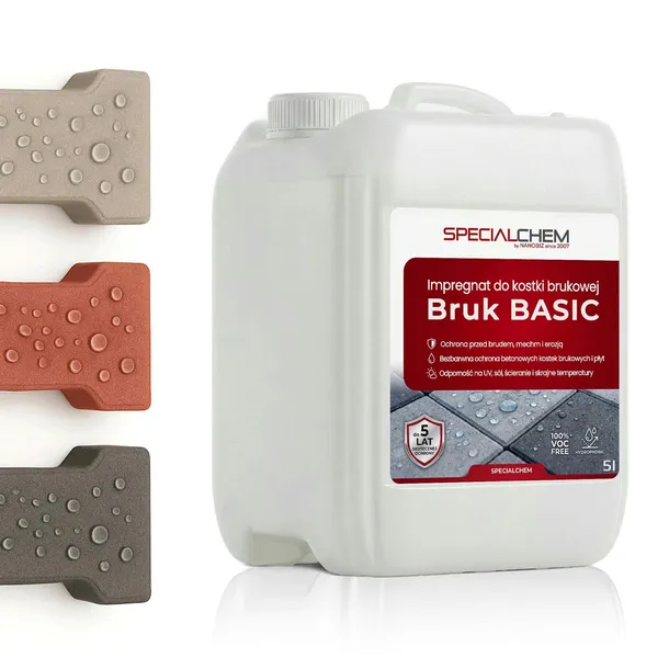 40m²/5L Impregnat bezbarwny do kostki brukowej 5LAT BRUK BASIC SPECIALCHEM