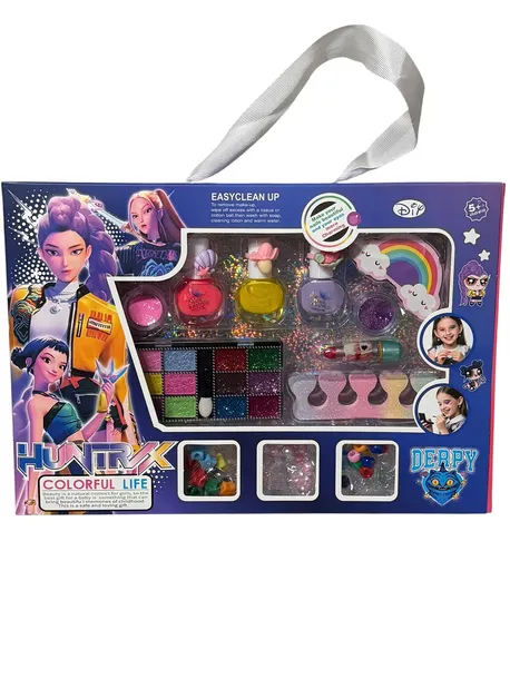 ZESTAW HUNTRIX 2W1 MAKIJAŻ DLA DZIECKA + KORALIKI DO BRANSOLETEK PREZENT