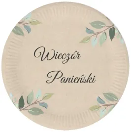 talerzyki-kraftowe-z-zielonymi-listkami-na-wieczor-panienski-rustykalne-6sz