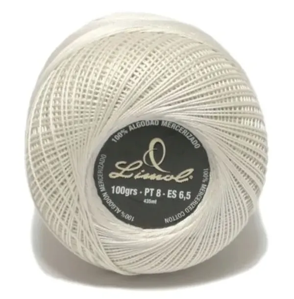 Kordonek LIMOL ECRU / gr. 8 / 100g / 435m / NAJLEPSZY