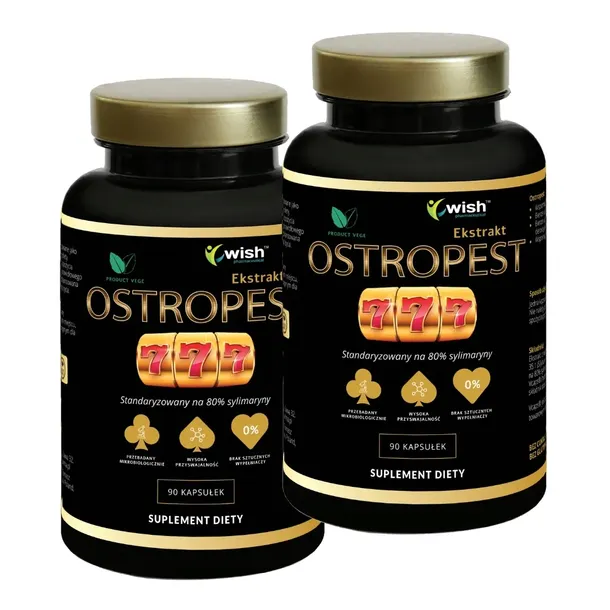 MOCNY OSTROPEST 777 mg 80% SYLIMARYNY detox wątroba serce trawienie 180 kap