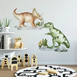 naklejki-zestaw-tyranozaur-triceratops-dk398-xl