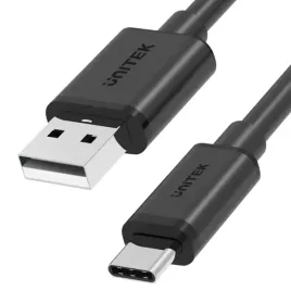 unitek-przewod-usb-a-usb-c-krotki-25cm-y-c480bk