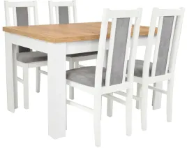 bialy-stol-80x120-160-blat-dab-craft-i-4-drewniane-krzesla-do-salonu