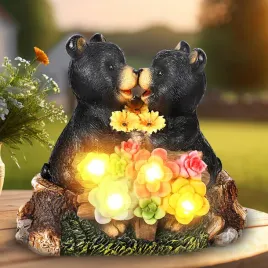 dekoracja-ogrodowa-misie-wodoodporna-na-solar-led-czarny-zywica