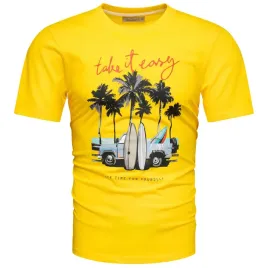 t-shirt-meski-z-nadrukiem-koszulka-zolta-bawelniana-xxl