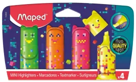 maped-zakreslacz-mini-pixel-fluo-4-sztuki