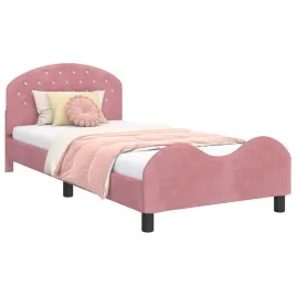 lozko-dzieciece-z-rama-i-zaglowkiem-rozowy-90-x-200-cm-aksamit