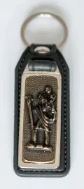 brelok-metalowy-sw-krzysztof-do-kluczy-do-samochodu-czarny