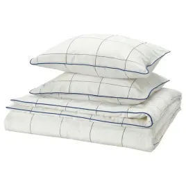 ikea-bredvecklare-poszwa-na-koldre-i-2-poszewki-w-kratke-200x200-50x60-cm