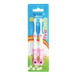brush-baby-firstbrush-duo-szczoteczki-rozowe-dla-dzieci-0-18-miesiecy-2-szt