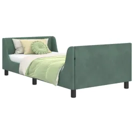 lozko-dzieciece-z-rama-i-zaglowkiem-zielony-morski-80-x-200-cm