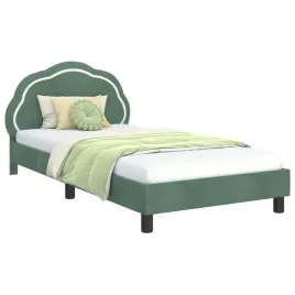 lozko-dzieciece-z-rama-i-zaglowkiem-zielony-morski-90-x-200-cm