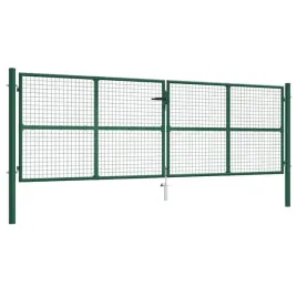 brama-ogrodzeniowa-z-siatki-stalowa-400-x-125-cm-zielona