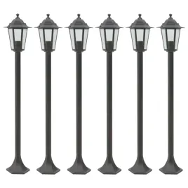lampy-ogrodowe-110-cm-e27-aluminium-6-szt-brazowe