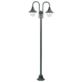 latarnia-ogrodowa-2-punktowa-220-cm-e27-ciemnozielona