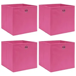 pudelka-4-szt-rozowe-32x32x32-cm-tkanina