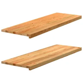 parapety-2-szt-jasnobrazowy-120x40x2-cm-lite-drewno-debowe