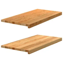 parapety-2-szt-jasnobrazowy-80x40x2-cm-lite-drewno-debowe