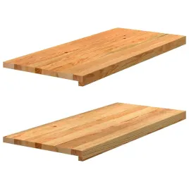 parapety-2-szt-jasnobrazowy-90x40x2-cm-lite-drewno-debowe