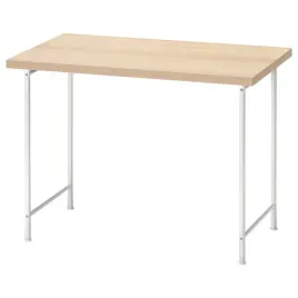 ikea-linnmon-spand-biurko-dab-bejcowany-na-bialo-bialy-100x60-cm