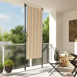 roleta-zewnetrzna-zolto-biala-120x270-cm-tkanina-i-stal