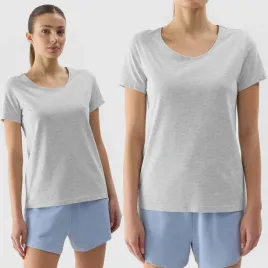 koszulka-damska-4f-t-shirt-regular-basic-casual-bawelna-sportowy-szary-s