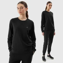 bluza-damska-4f-sportowa-dresowa-nieocieplana-bez-kaptura-casual-czarna-xl