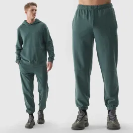 spodnie-meskie-4f-joggery-sportowe-dresy-casual-bawelna-dresowe-oliwkowe-s