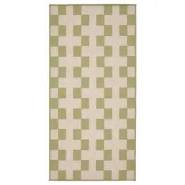 ikea-gangstig-mata-kuchenna-tkany-na-plasko-zielony-kremowy-80x150-cm