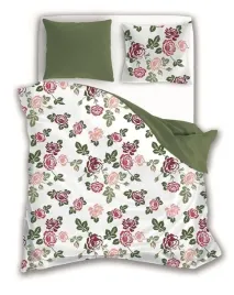 posciel-bawelniana-200x220-fashion-008-zielona-roze