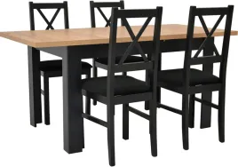 4-tapicerowane-drewniane-krzesla-krzyzak-i-stol-80x140-180-blat-craft