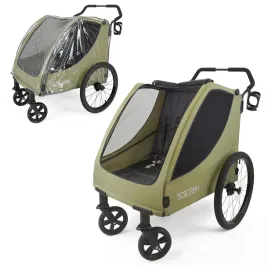 509-wozek-trekker-ii-wielofunkcyjny-2-dzieci-khaki