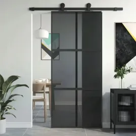 drzwi-przesuwne-czarne-90x205-cm-szklo-hartowane-aluminium