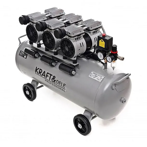 KOMPRESOR BEZOLEJOWY SPRĘŻARKA K6 SILNIK 3x1500W CICHY 100L