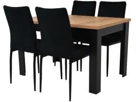 zestaw-4-tapicerowane-krzesla-szary-welur-stol-80x120-rozkladany-dab-craft