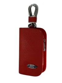skorzane-etui-na-klucze-ford-logo-kluczyk-samochodowy-elegancki-czerwony