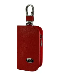 skorzane-etui-na-klucze-kia-logo-kluczyk-samochodowy-elegancki-czerwony