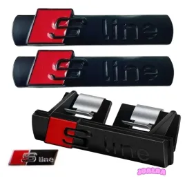 emblemat-s-line-audi-grill-blotnik-kierownica-zestaw-czarny-mat-4-szt