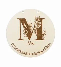 metryczka-dla-dziecka-kwiatowa
