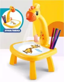 wielofunkcyjny-projektor-rzutnik-do-nauki-rysowania-zolta-zyrafa