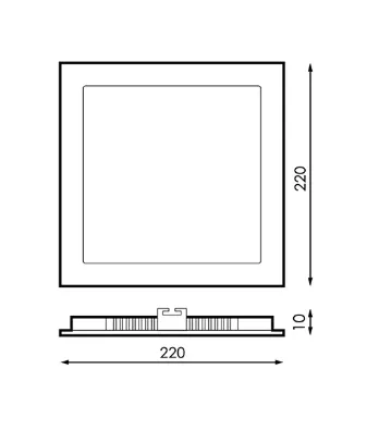 panel-led-cuadrado-serie-slim-20w-6000k