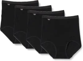 sloggi-krotkie-kobiety-basic-maxi-4p-4-w-zestawie-40-czarny