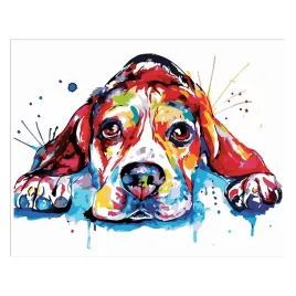 malowanie-po-numerach-z-rama-obrazy-do-malowania-kolorowy-pies-50x40-cm