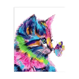 malowanie-po-numerach-obrazy-do-malowania-kolorowy-kot-z-motylem-40x50-cm
