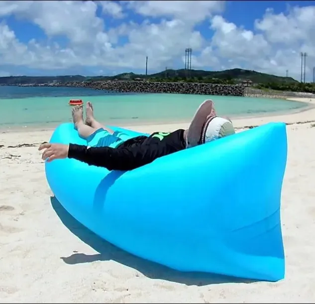 Seven for 7 Leżak plażowy Sofa nadmuchiwany wiatrem niebieski