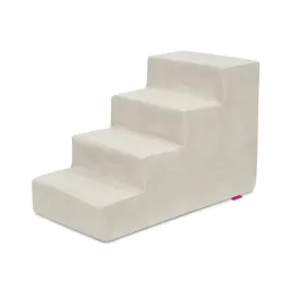 schodki-dla-malego-pieska-4-stopnie-nubuk-jasny-szary